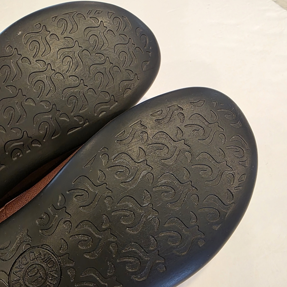 David Tate Brown Leather Mule Women's Size 7.5 W Like New - Picture 14 of 15